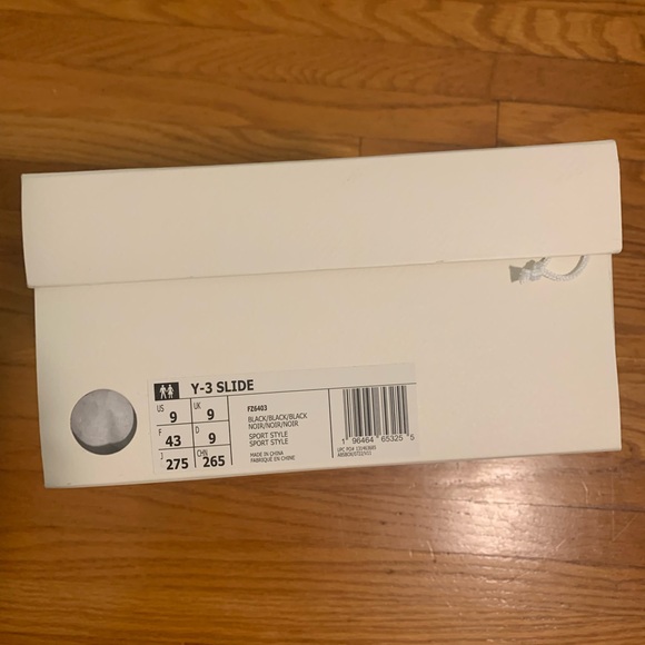 Y-3 - Men's Black Cushioned Black Platform Slides - Picture 3 of 6